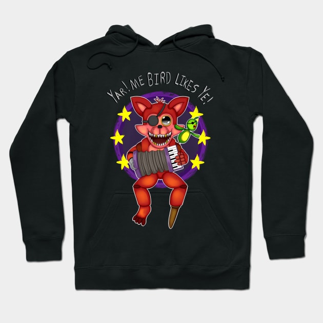 Chibi Rockstar Foxy Hoodie by Aggablazey